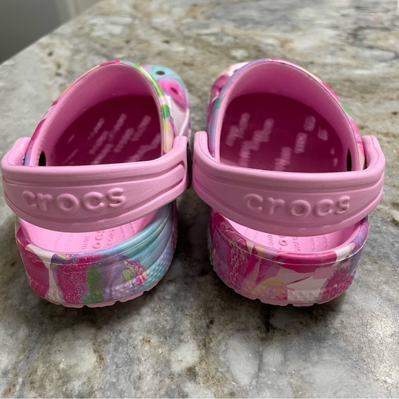 Crocs Baya Seasonal Floral Printed Clog - KIDS size C 7 - Picture 6 of 8